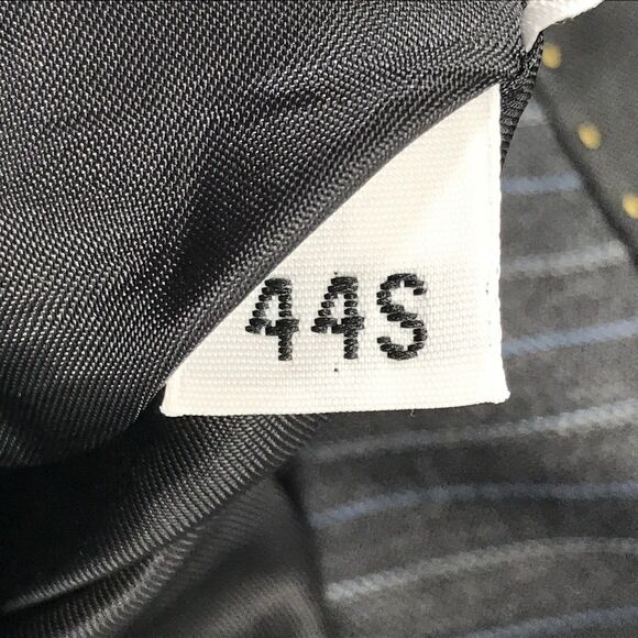 Hart Schaffner Marx Suit Wool Gold Trumpeter 44 S Stripe Gray 39 x 30 Pants  USA - Picture 4 of 16